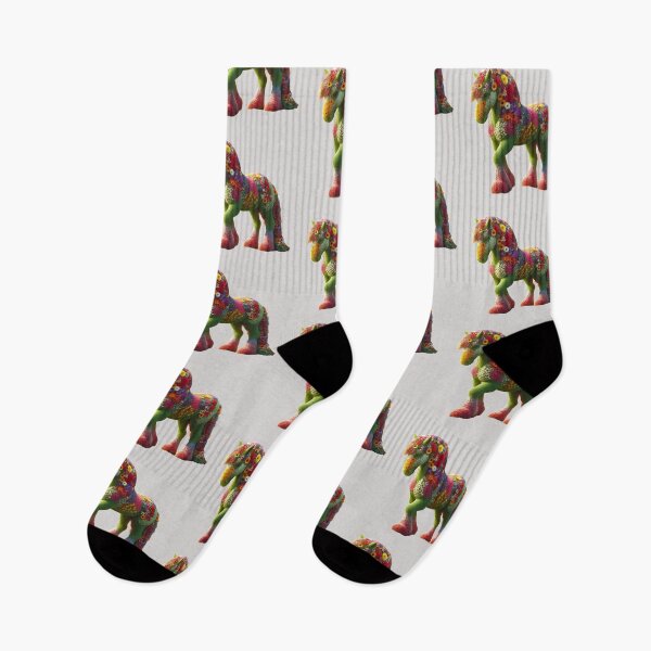 Item preview, Horse Made With Wild Flowers In Spring - Horses Made With Flowers  designed and sold by Smix Pixels.