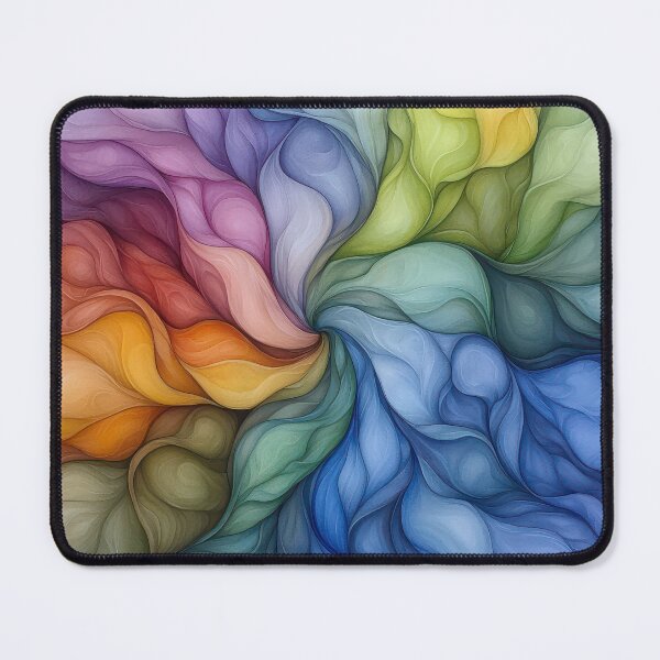 Item preview, Abstract Watercolor Swirl Multicolored Organic Shapes in Ethereal Tones designed and sold by YoungESC.