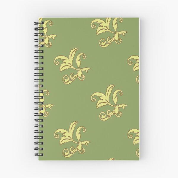 Item preview, Acanthus - Stylized yellow acanthus leaf on a green background designed and sold by EMJAYHeiss.