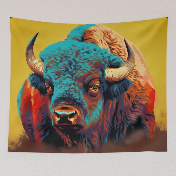 Item preview, Buffalo Popart designed and sold by RedHandedOD.