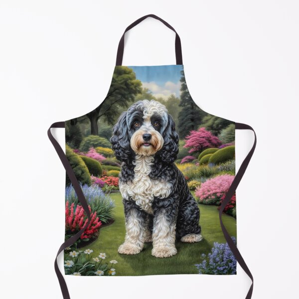 Item preview, Alden Black-White Cockapoo Dog Painting designed and sold by Heart and Soul Studio.