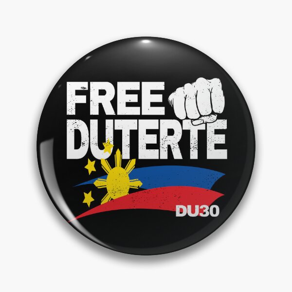 Item preview, Free Duterte - Grunge Style Pro-Duterte Support Design with Philippine Flag Art | Stand with Rodrigo Duterte ICC Trial Solidarity designed and sold by Prints-N-Tees.