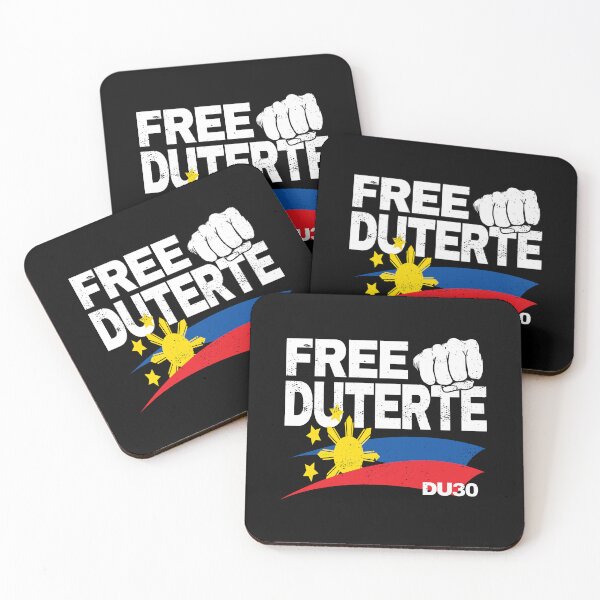 Item preview, Free Duterte - Grunge Style Pro-Duterte Support Design with Philippine Flag Art | Stand with Rodrigo Duterte ICC Trial Solidarity designed and sold by Prints-N-Tees.
