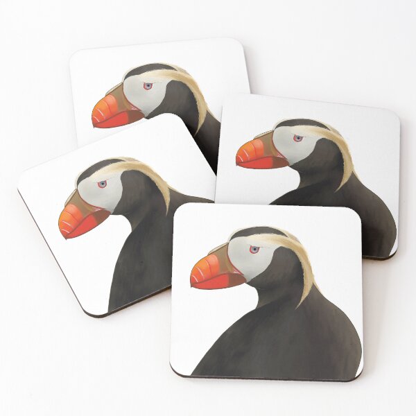 Item preview, Tufted Puffin, Bird, Digital Drawing designed and sold by AtrixArt.