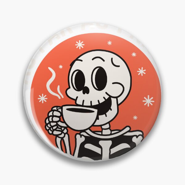 Item preview, Funny Skeleton Coffee Lover – I'm Delightful Quote designed and sold by designleon19.