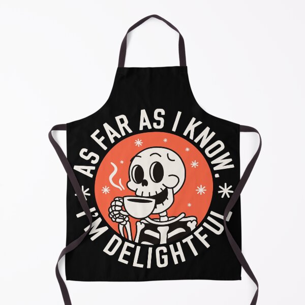 Item preview, Funny Skeleton Coffee Lover – I'm Delightful Quote designed and sold by designleon19.