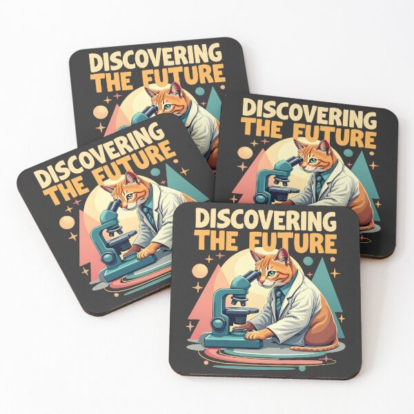 Item preview, Discovering the Future - Scientist Cat designed and sold by FoxyJags.