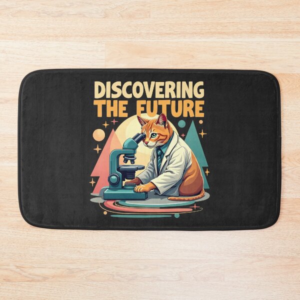 Item preview, Discovering the Future - Scientist Cat designed and sold by FoxyJags.