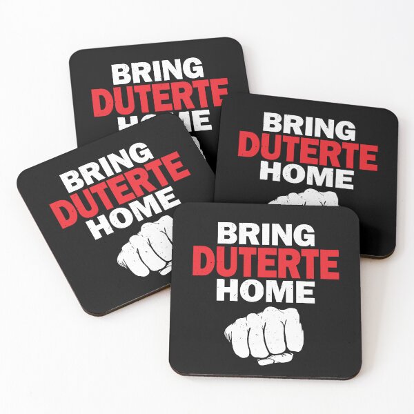 Item preview, Bring Duterte Home - Grunge Style Pro-Duterte Support Design with Fist Bump Art | Solidarity for Rodrigo Duterte ICC Trial designed and sold by Prints-N-Tees.