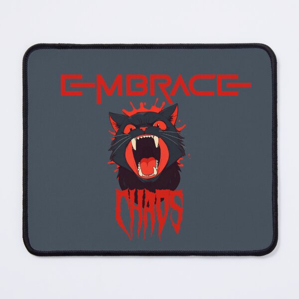 Item preview, EMBRACE CHAOS FUN CAT designed and sold by La Loca.