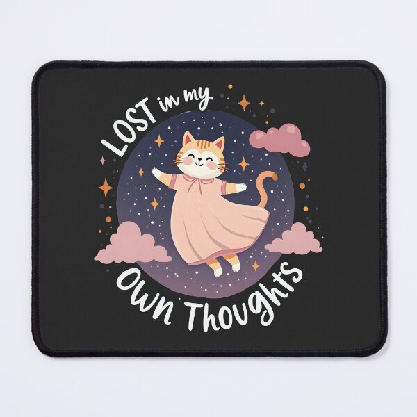 Item preview, A dreamy, abstract design of Cat for thinkers: "Lost in My Own Thoughts" designed and sold by FoxyJags.