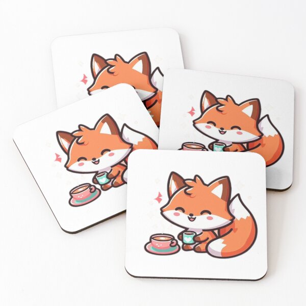 Item preview, fox with coffee designed and sold by Eternalski.