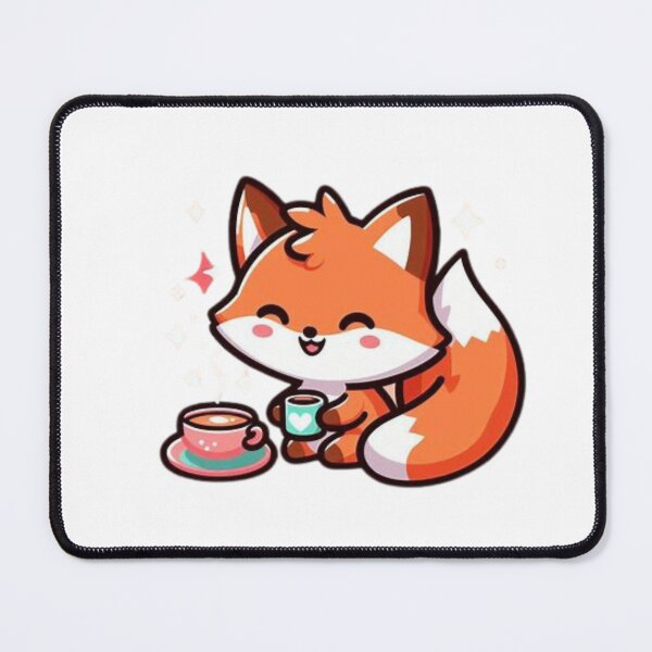 Item preview, fox with coffee designed and sold by Eternalski.