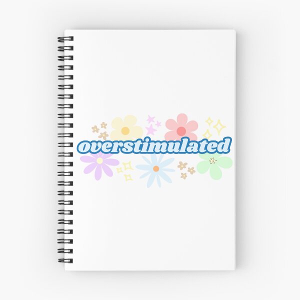 Item preview, Overstimulated Funny Floral Design (Blue) designed and sold by Mollysb428.