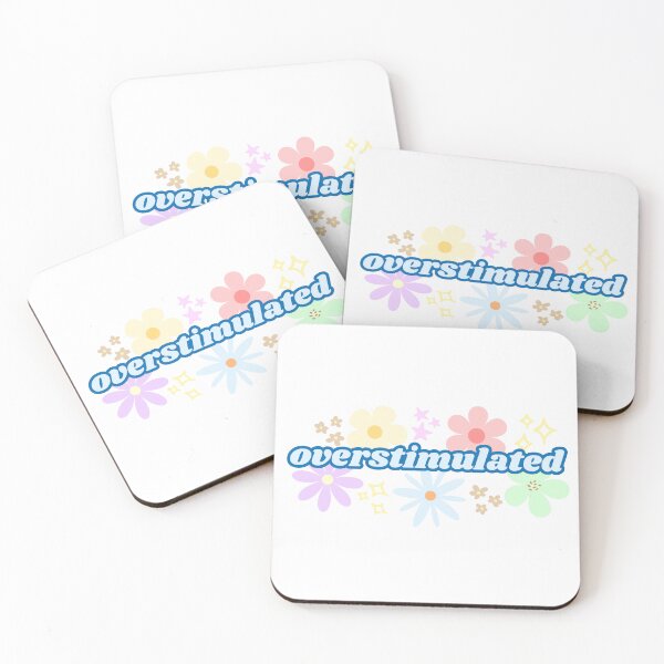 Item preview, Overstimulated Funny Floral Design (Blue) designed and sold by Mollysb428.