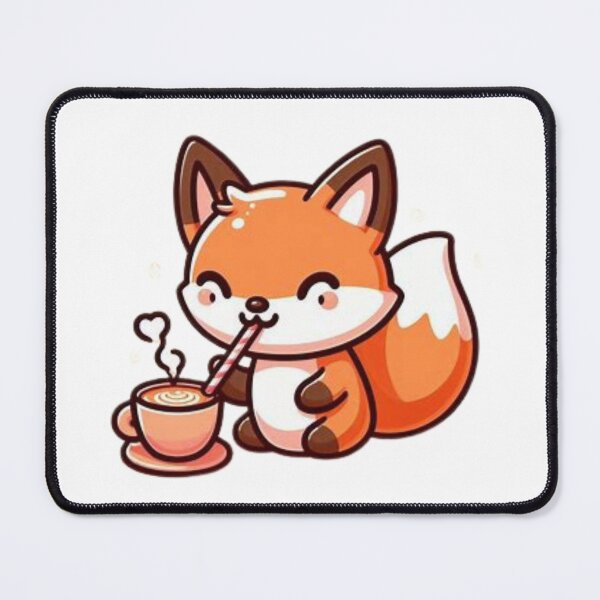 Item preview, fox with coffee designed and sold by Eternalski.