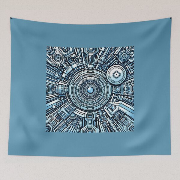 Item preview, Cybernetic circuit core – futuristic tech art designed and sold by ArtMorphStudio.