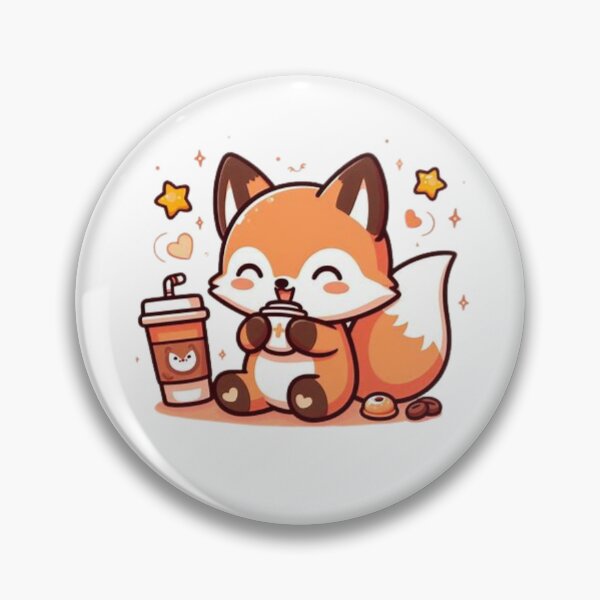 Item preview, fox with coffee designed and sold by Eternalski.