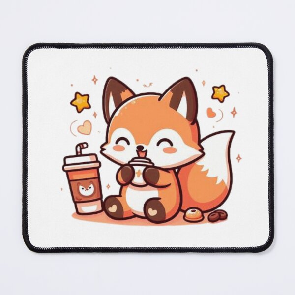 Item preview, fox with coffee designed and sold by Eternalski.