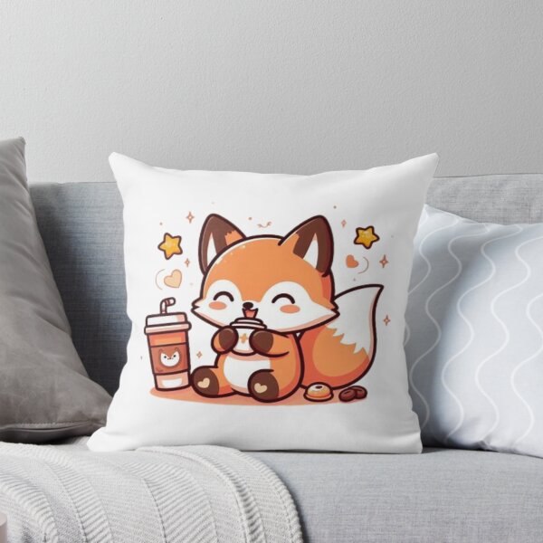 Item preview, fox with coffee designed and sold by Eternalski.