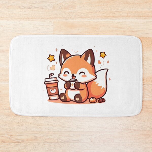 Item preview, fox with coffee designed and sold by Eternalski.