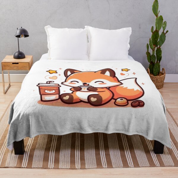 Item preview, fox with coffee designed and sold by Eternalski.