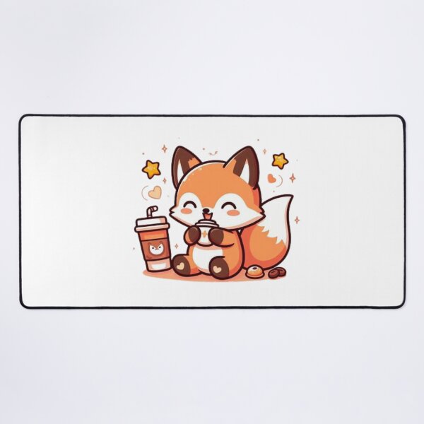 Item preview, fox with coffee designed and sold by Eternalski.