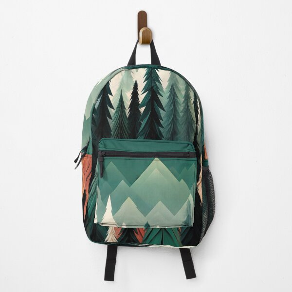 Item preview, Montains and Trees, firs, repeating pattern, Christmas, winter, winter holidays, pine trees, forest, mountain designed and sold by Collagedream.