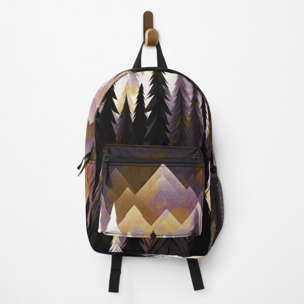 Item preview, Purple Montains and Trees, firs, repeating pattern, Christmas, winter, winter holidays, pine trees, forest, mountain designed and sold by Collagedream.