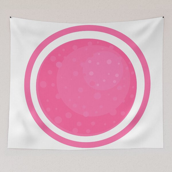 Item preview, Fantasy Pink Planet with Craters and Pink Rings – Vector Illustration designed and sold by viktoriaart0303.