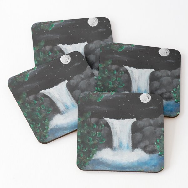 Item preview, Waterfall through the leaves designed and sold by vaavascanvas.
