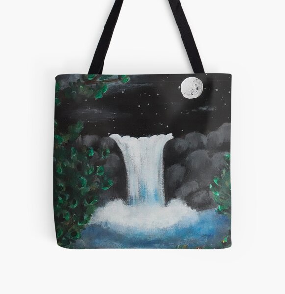 Item preview, Waterfall through the leaves designed and sold by vaavascanvas.