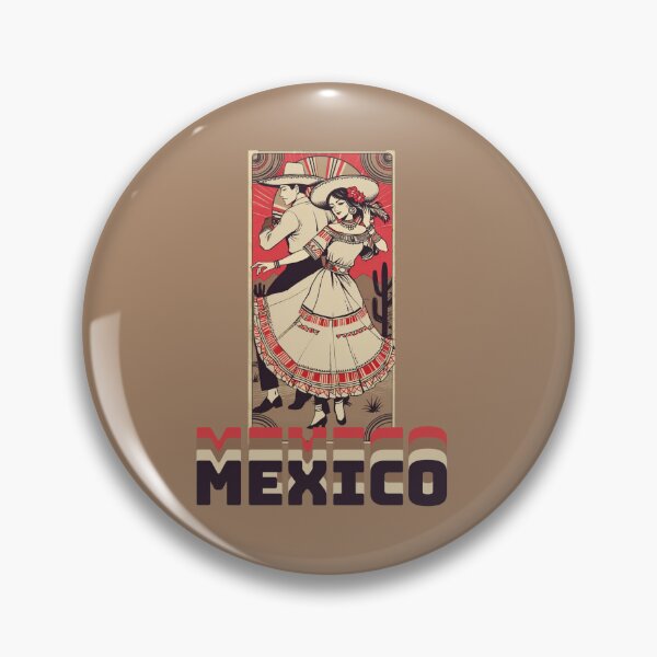 Item preview, Mexican traditional dancers retro style gif designed and sold by La Loca.