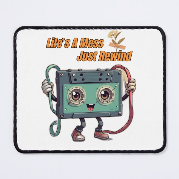 Item preview, Retro Cassette Tape T-Shirt-80s-90s Throwback Design designed and sold by VibeVault12.