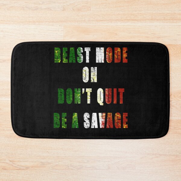 Item preview, Beast Mode Gym Motivation - Don't Quit, Be a Savage designed and sold by Brian Gollob Creative Art.