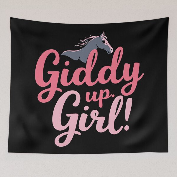Item preview, Giddy Up Girl – Equestrian Cowgirl Vibes designed and sold by sekrecja.