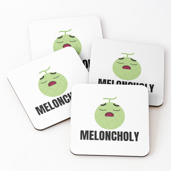Item preview, Meloncholy - Funny Food Pun designed and sold by mimiscreativity.