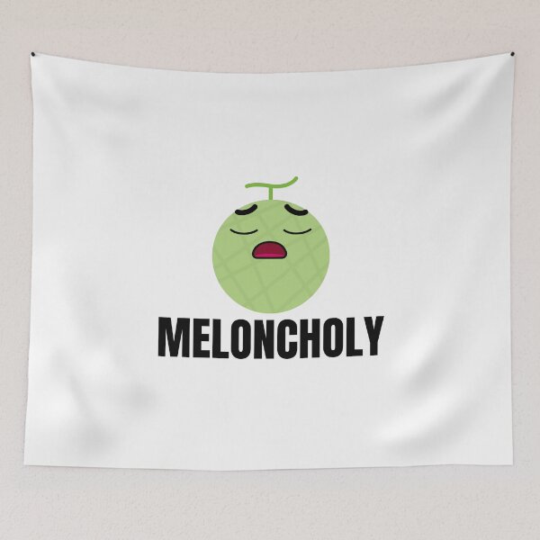 Item preview, Meloncholy - Funny Food Pun designed and sold by mimiscreativity.