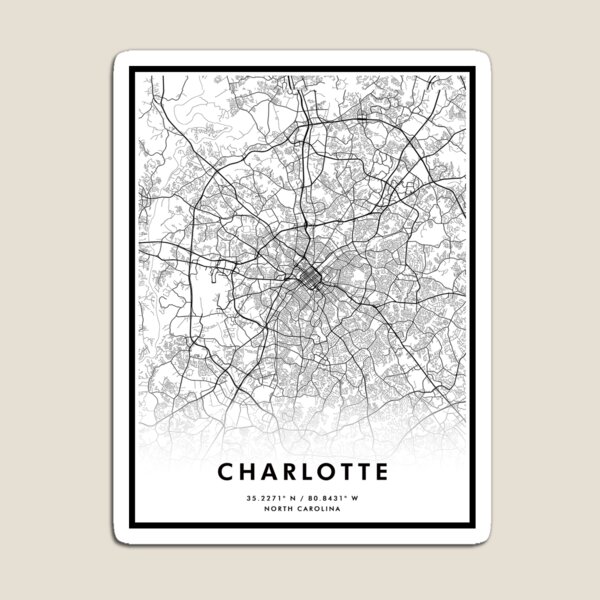 Aperçu de l'œuvre Charlotte, Caroline du Nord – Célébrez la ville reine créée et vendue par BeccaDaniels.