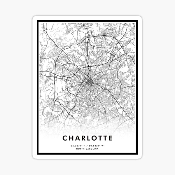 Aperçu de l'œuvre Charlotte, Caroline du Nord – Célébrez la ville reine créée et vendue par BeccaDaniels.