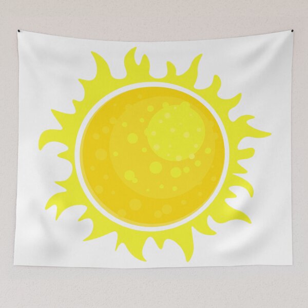 Item preview, Fantasy Yellow Planet with Craters and Glowing Yellow Rays – Vector Illustration designed and sold by viktoriaart0303.