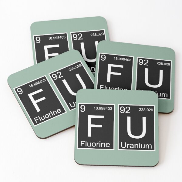 Item preview, Fluorine-Uranium Periodic Table Fun designed and sold by CitizenAwear.