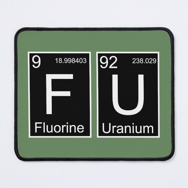 Item preview, Fluorine-Uranium Periodic Table Fun designed and sold by CitizenAwear.