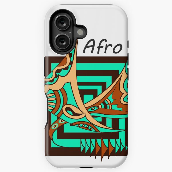 Aperçu de l'œuvre Masque Afro Abstract créée et vendue par dredesignshop1.