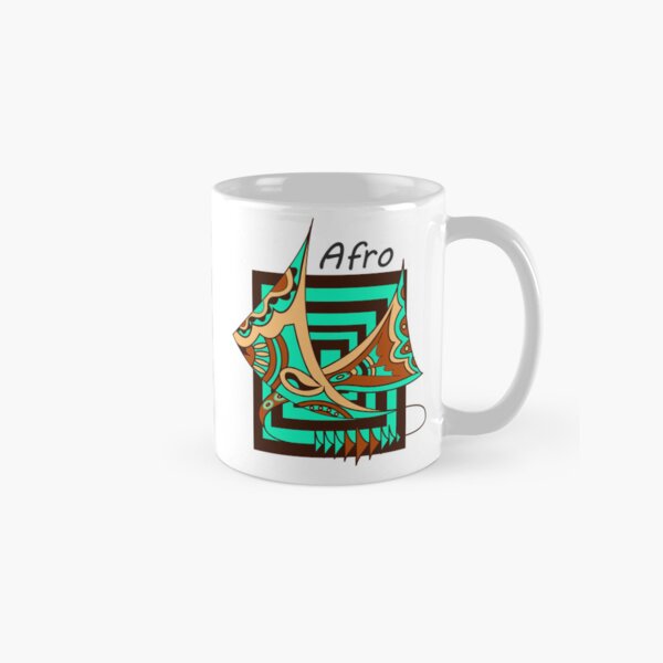 Aperçu de l'œuvre Masque Afro Abstract créée et vendue par dredesignshop1.