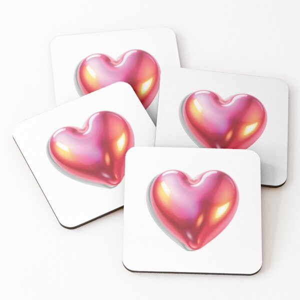Item preview, Glossy Metallic Heart Aesthetic designed and sold by Ari Mun.