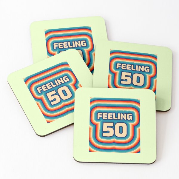 Item preview, Retro "Feeling 50" – Vintage 50th Birthday Celebration Design designed and sold by Grin22.