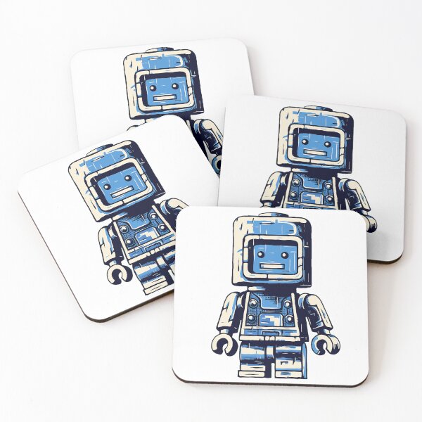 Item preview, Almost blue robot designed and sold by cobblzstudio.