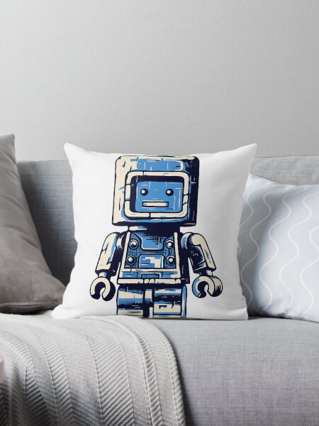 Aperçu de l'œuvre Robot presque bleu créée et vendue par cobblzstudio.