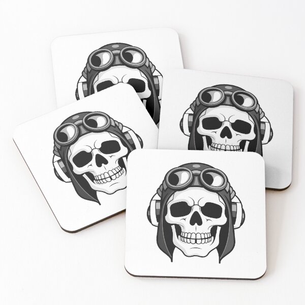 Item preview, Aviator Skull Logo designed and sold by aol-merch.